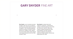 Desktop Screenshot of garysnyderfineart.com